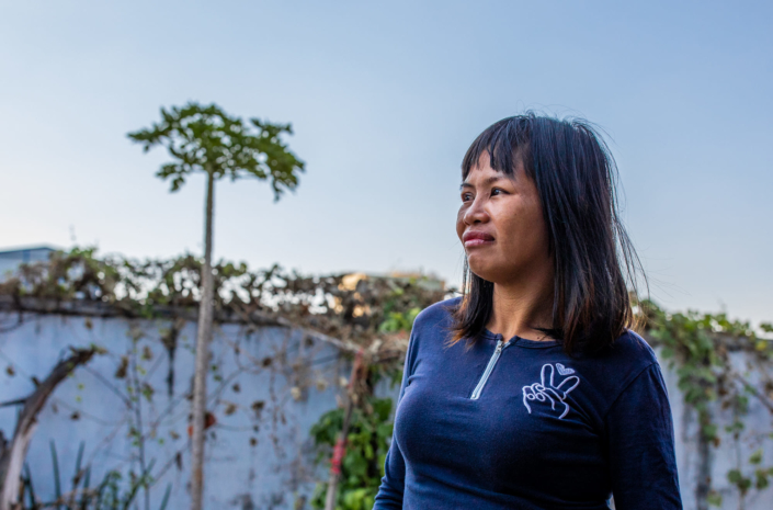Photographie d'une fille cambodgienne