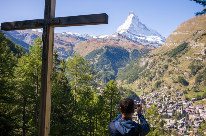 Vue sur le Cervin (Matterhorn) depuis Zermatt
