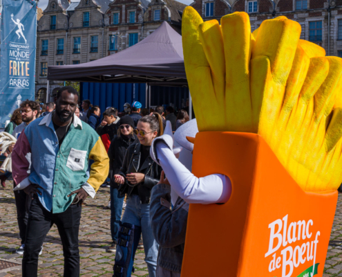 Fait de société à Arras - fête de la frite avec le championnat du monde