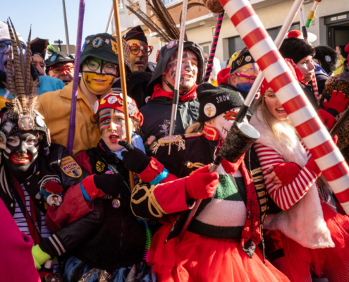 Gros plan sur les Carnavaleux de la bande de Bray Dunes - Reportage photo sur le Carnaval de Dunkerque