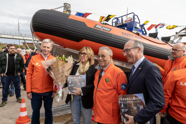 ministre Paul Christophe et de Martine Arlabosse, vice-présidente du conseil départemental - Reportage SNSM